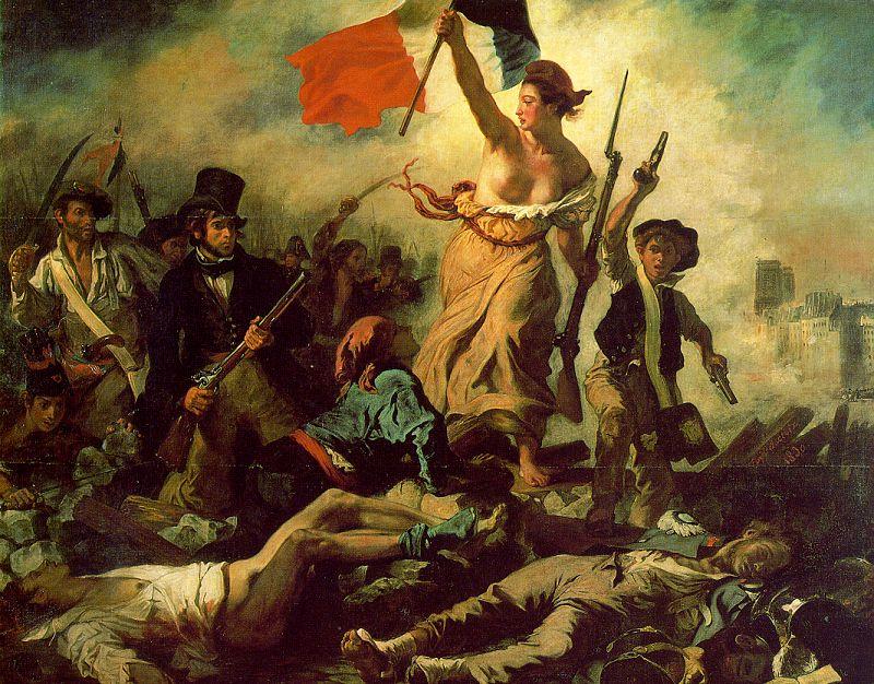 Eugene Delacroix Liberty Leading the People oil painting picture